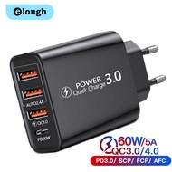 60W USB C Charger USB Fast Charger Type C Mobile Phone Charger PD Quick Charge3.0 Power Adapter For 