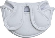 Classic Black/White Golf Putter Cover Magnetic, Center Shafted Mid Mallet Putter Head Cover Club Pro