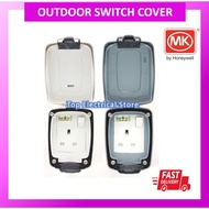 MK 86486 13A WEATHERPROOF SWITCH SOCKET (GREY/WHITE) (IP66) WITH TRANSLUCENT LID
