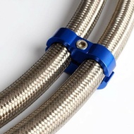 【MR HOT】Hose separator clamp fuel line suitable for hole mounting clamp aluminum AN8