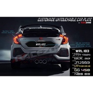 2d Number Plate Custom