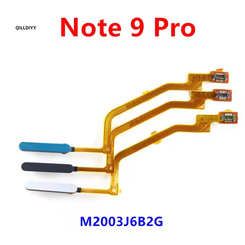 Fingerprint For Xiaomi Redmi Note 9 Pro Home Button Fingerprint Menu Return Key Sensor Flex Cable，M2