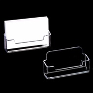 DO 2Pcs Acrylics Name Card Stand Display Stand Business Card Stand Office Desk Name Card Organizers 