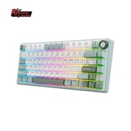 ปะเก็น R75 RK Royal Kludge 81คีย์80% ไฟ RGB Backlit คีย์บอร์ดเล่นเกมร้อนแบบถอดเปลี่ยนได้ด้วยปุ่มกด P