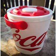 White Coke Pattern Can With Red Lid