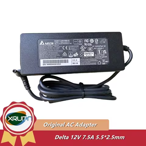 Original Delta DPS-90AB-3 12V 7.5A 7A 90W AC DC Adapter Charger For Celvin QNAP TS-451 NAS QE805 Pow