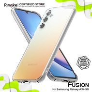 RINGKE® FUSION MATTE Anti-Fingerprint Samsung Galaxy A34 5G Translucent Hard Frost Back Shockproof B