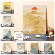 Sawg-stretched frame-32*40/40*50cm/50-60cm-digital painting-coloring by number painting - landscape 