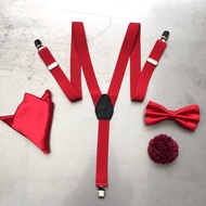 MERAH Red suspenders