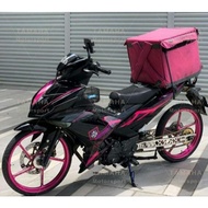 Yamaha Y15 Y15zr V1 V2 2020 V3 design Malaysia version custom pink black cover set  free emblem(×4)