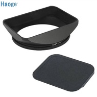 Haoge 72mm Square Metal Lens Hood with Cap for 72mm Canon Nikon Leica Zeiss Nikkor Fuji Lens and 72m