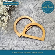 Lama Books: Hobbies | Wooden Bag Handles D-shape for DIY Bag, Bag Making, Knitting & Crochet, Hobbie
