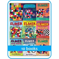 👉[SG SELLER] [10 BOOKS] Elmer the Elephant Collection by David McKee - Everybody Loves Elmer