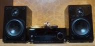 (請看內容)自組黑曜系KENWOOD微型DAC擴大機R-K7361+NHT監聽級鋼烤喇叭SB1音響組(附影片