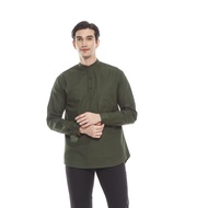 Outskirts - Kemeja Koko Pria Lengan Panjang |  Baju Koko  | Kemeja Kurta | Kemeja Koko Sage Green