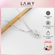 Dây chuyền bạc LAMY Bow Water Droplet Pendant Silver Necklace 6255 - Dây chuyền nữ bạc S925