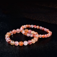 Natural Red Glue Flower Crystal Bracelet Red Ghost Crystal Bracelet Red Glue Flower Cornucopia Cryst