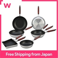 HOKURIKUALUMI Lightweight Nonstick Frying Pan, Stir-fry Pots 20/22/24/26/28/30cm Gas Range Egg Roll Pan Teflon Processing Made in Japan Hokuriku Aluminum CAST Style