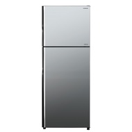 Hitachi ตู้เย็น 2 ประตู New Stylish Line รุ่น R-VGX400PF-1 MIR 14.4 คิว 407 ลิตร สีกระจก