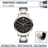 (SG LOCAL) Emporio Armani AR11165 Renato Chronograph Stainless Steel Men Watch