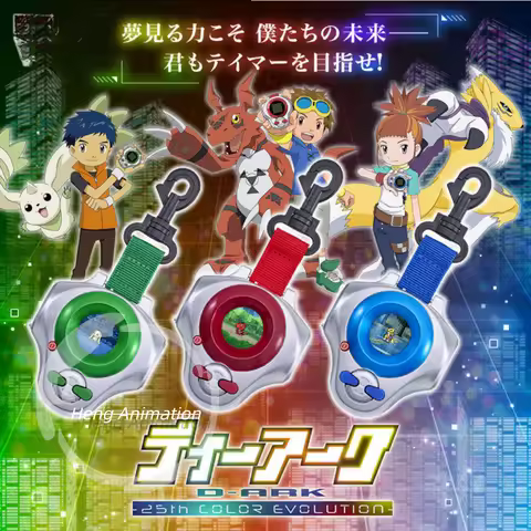 Bandai PB Digimon 3 D-ARK Digivice 25th Anniversary Color Screen Evolution Version Takato, Ruki, Jia