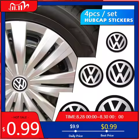 VW GTI GOLF 2026 Hot For VW VOLKSWAGEN 70mm/80mm/90mm/100mm/120mm Car Wheel Center Hub Cap Stickers 