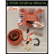 ad audible dynamics ADWK-8GA - 8GA Gauge 2 Channel Car Audio Amplifier Wiring Kit (1800W Max)