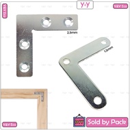 Y&Y Eco Thick Flat L Joint Bracket / Angle Plate Corner Brace / Flat L Shape Repair Bracket / Besi L