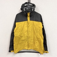MIZUNO尼龍夾克，連帽衫款式，隱形門襟，黑黃顏色，L碼，古著。