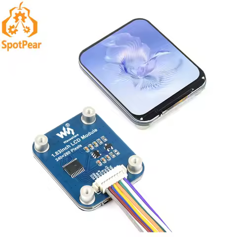 Waveshare 1.83inch IPS LCD Display Module 240×280 Resolution SPI 65K Colors for Arduino / Raspberry 