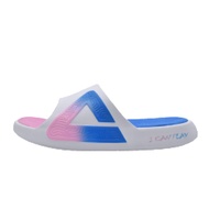 PEAK Men’s Sports Slipper – White/Pink/Blue