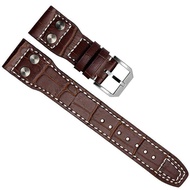 22mm Genuine Leather Watch Strap Band fit for IWC PILOT'S Watchs