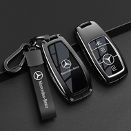 Car Key Case Cover Fob Pouch for Mercedes Benz C260L A200L E200L E300L GLC260L Accessories Keychain 