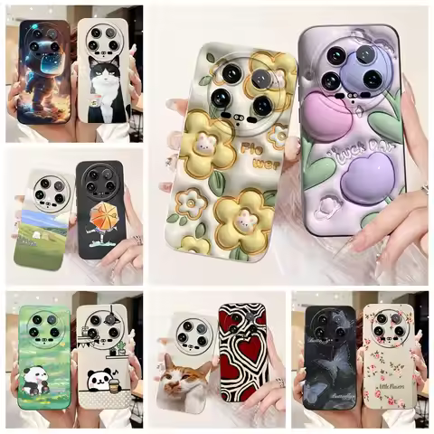 For Xiaomi 13 Ultra Case Mi 14 Ultra Luxury Candy Painted Cover Soft TPU Phone Case For Xiaomi 14 Ul