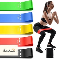 [AuraLayor] Resistance Band Exercise Workout Bands For Women And Men Stretch Bands For Booty Legs Pi