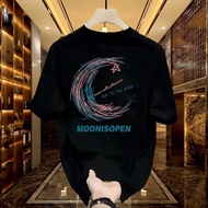 Japanese Style Lazy Loose Fit Cotton T-Shirt Men Women Vintage Round Neck Minimalist Streetwear Casu