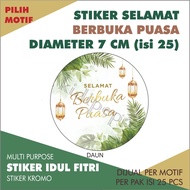 GOOD LUCK FAST STICKER 7 CM DIAMETER - CONTENTS 25 PCS