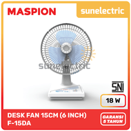 Maspion MSP F-15 DA Desk Fan / Kipas Angin Meja 6 Inch / 15 cm F 15 DA / F15 DA / F 15DA