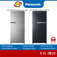 Panasonic Refrigerator (610L) AI ECONAVI Inverter AG-Clean 2-Door Fridge NR-TZ601BPSM (Silver) / NR-TZ601BPKM (Black)