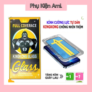 [Combo 3 kính tặng 1 kính ] Kính Cường Lực I phone Chống Nhìn Trộm WK Khung Tự Dán Full Màn ip 7plus