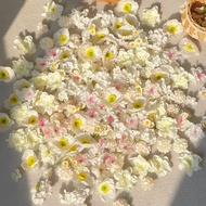 【20/50Pcs】 Mix Artificial Flower Colorful Fake Flower Head 2-5CM Hydrangea Rose Daisy Cherry Blossom