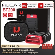 THINKCAR MUCAR BT200 OBD2 Scanner Tools Full System Free Lifetime 15 Reset Car OBD2 Code Reader Auto