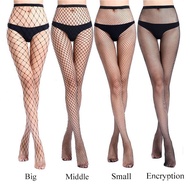 Summer Women Sexy Mesh Stocking Transparent Pantyhose Party Club Net Holes White Black Stocking Fish
