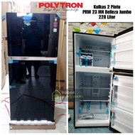 (KHUSUS BOGOR) KULKAS 2 PINTU POLYTRON PRW 23MN BELLEZA JUMBO