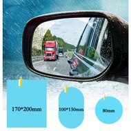 [Ready Stock] Car Rain-proof Film Rearview Mirror Waterproof Film Universal Window Glass Clear Anti-Fog Anti-reflective Sticker
