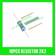 10X RESISTOR 2K2 2K2KOHM 1/4W 1% METAL FILM