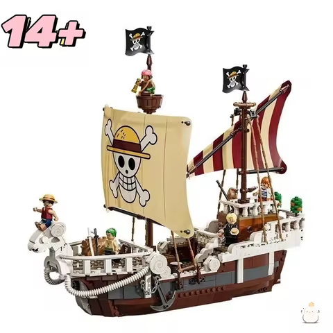 In stock 2025 NEW ONE PIECE Merry Boat Luffy 75639 Building Blocks Bricks Set Toys For Children Birt