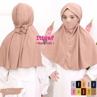 itiqaf kids terbaru khimar anak / hijab instan anak / niqab anak syari - kunyit