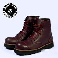 Sepatu Boots Pria Kulit Black Master Underground