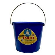 Pail / water bucket with 2.5 gallon ultra nickel handle